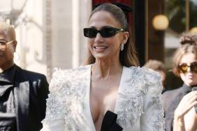 Jennifer Lopez’s Fringe Zuhair Murad Micro Miniskirt Has High Slits to PFW