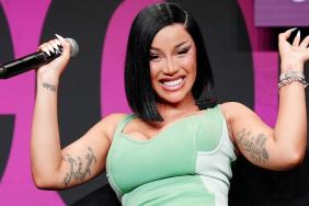 Cardi B’s Georges Chakra Bodysuit Has Holes All Over Under a Sheer Cape