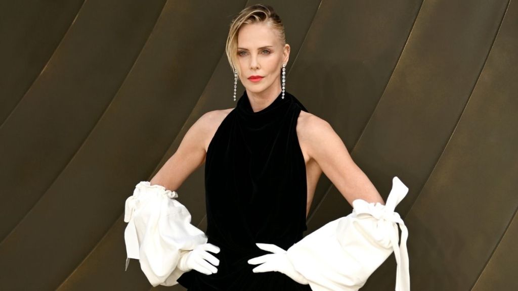 Charlize Theron’s Cutout Givenchy Dress Has a Thigh-High Slit at Premiere