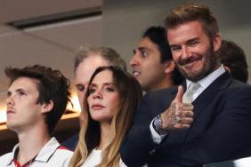 David Beckham Comforted by Son Cruz After England's Crushing World Cup Exit