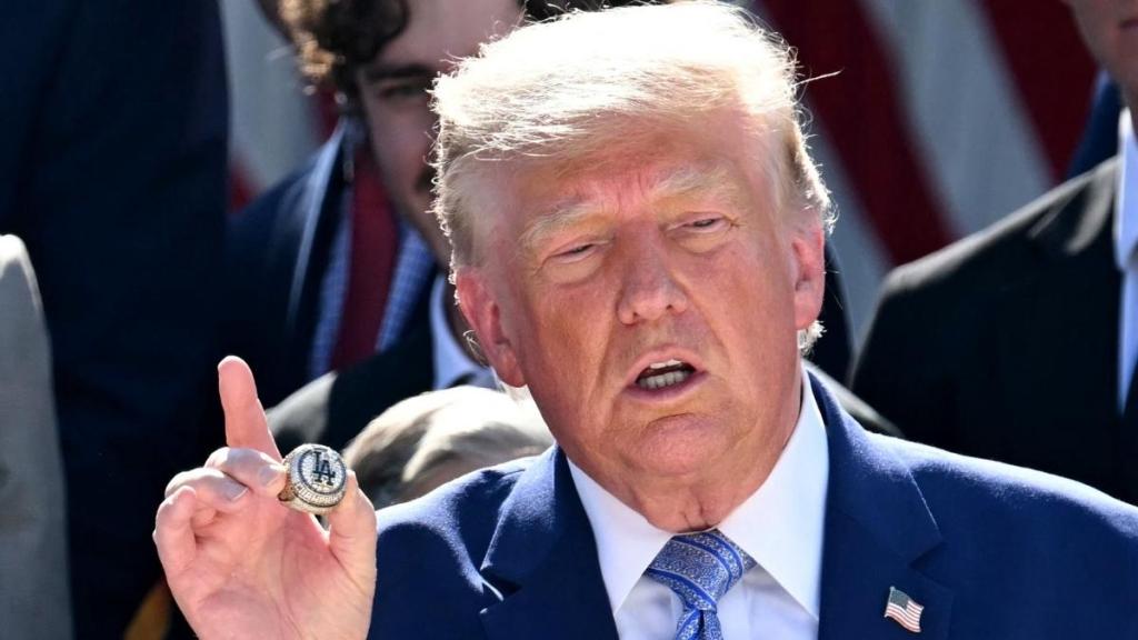 Donald Trump Has 9-Word Reaction to LA Dodgers Visiting White House
