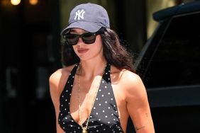 Dua Lipa Elevates Plunging Dress With $5K Chrome Hearts Leather Boots