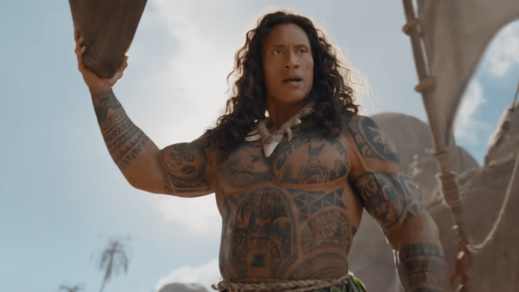 Dwayne Johnson Says Carrying Maui’s Hook Was No Easy Task