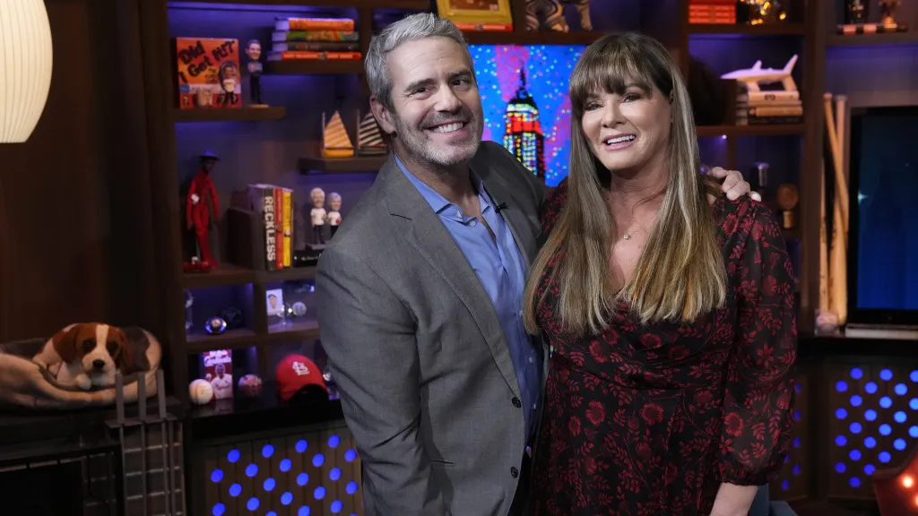 Andy Cohen and Jeana Keough
