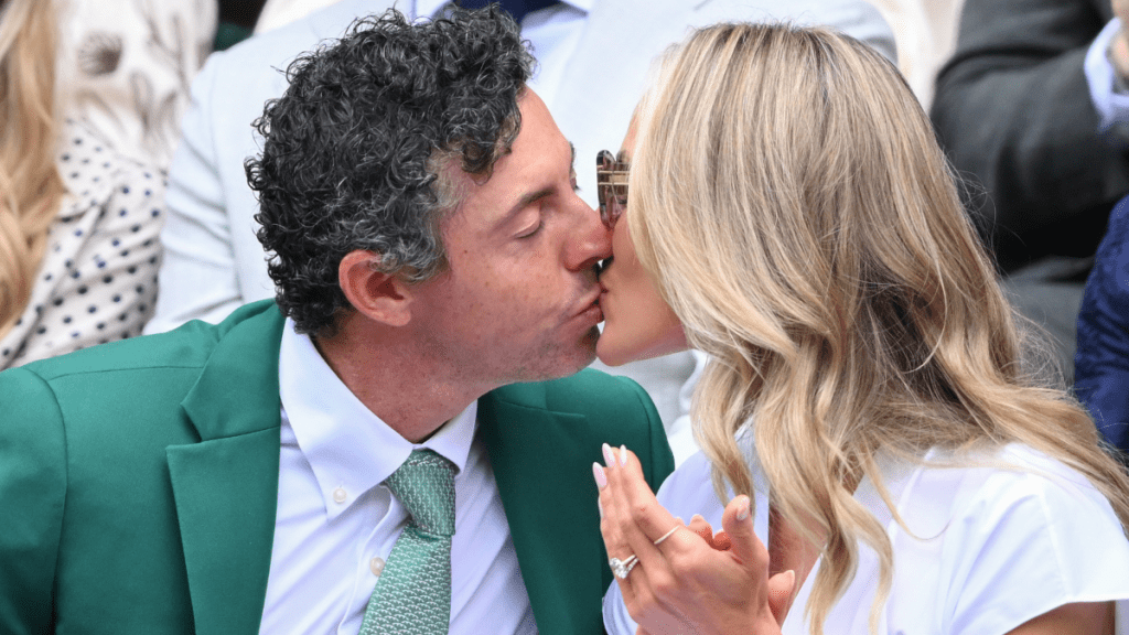 Rory McIlroy and Erica Stoll Turn Heads With Rare PDA at Wimbledon
