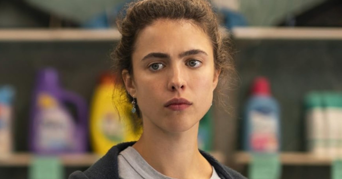 Margaret Qualley Nearly Reveals Everything Holding a Tiny T-Shirt to Cover Her Naked Curves