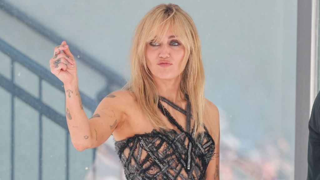Miley Cyrus Goes Topless in Nothing but Saint Laurent Jacket & Briefs