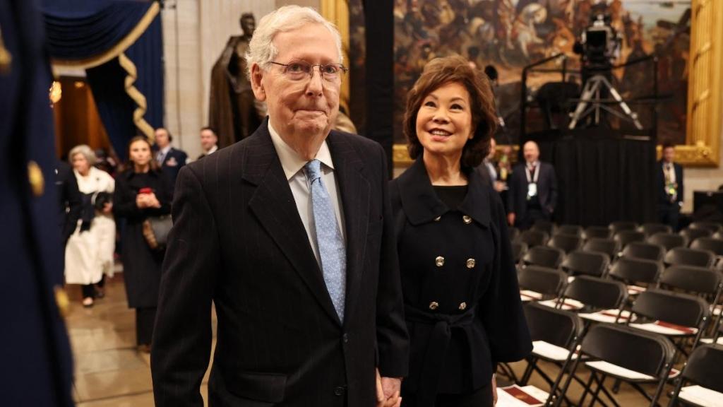 Mitch McConnell’s Wife Offers a Bizarre Defense Amid Health Rumors