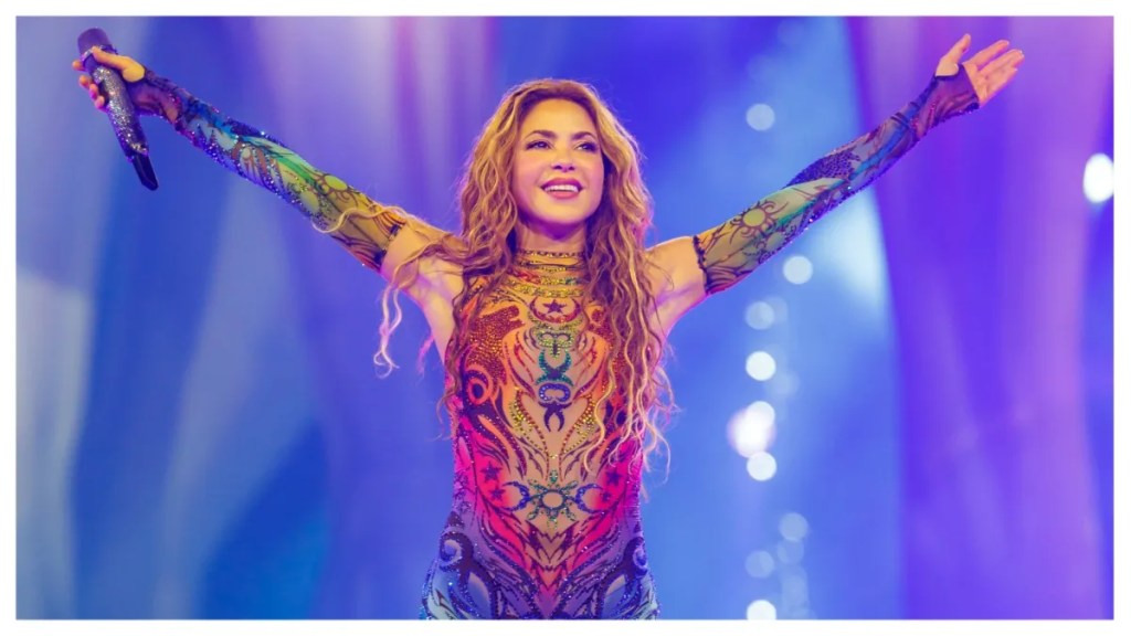 Shakira’s Fully See-Through Catsuit Dazzles With Crystals by Preciosa