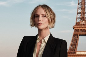Charlize Theron Leaves Tom Ford Shirt Unbuttoned for Plunging Look