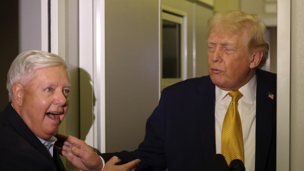 Donald Trump's Reaction Near Lindsey Graham's Casket Raises Eyebrows