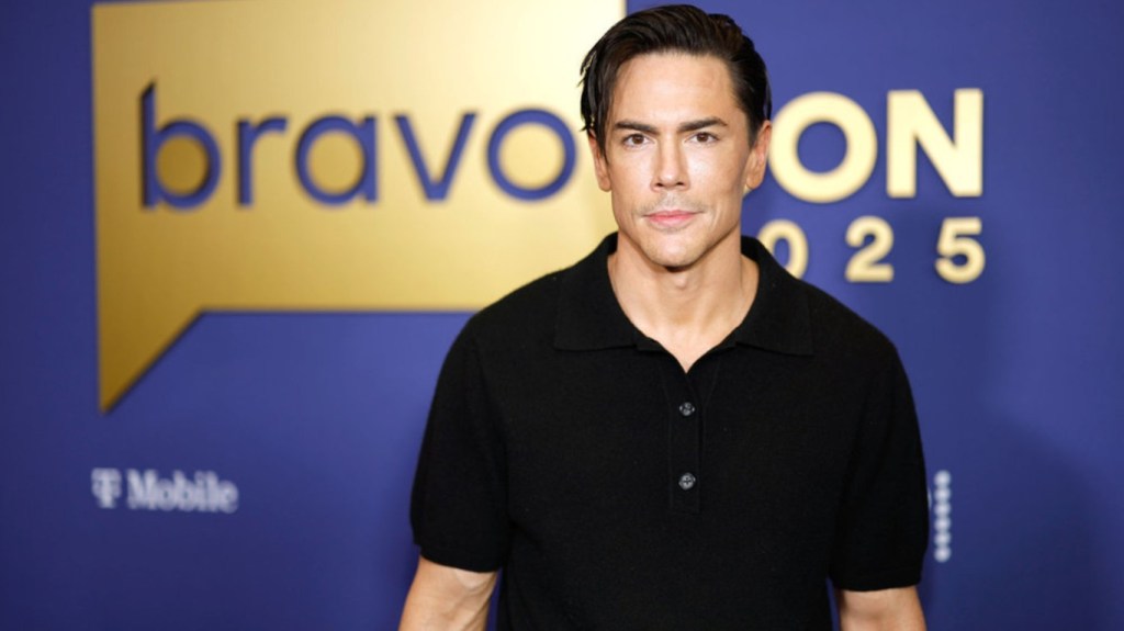 Tom Sandoval in black button-up shirt at BravoCon 2025