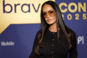 Lisa Barlow in a black blouse and sunglasses at BravoCon 2025