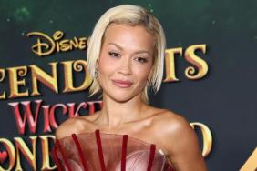 Rita Ora's Lace-up Do Long Corset Gown Couldn't Be More See-Through