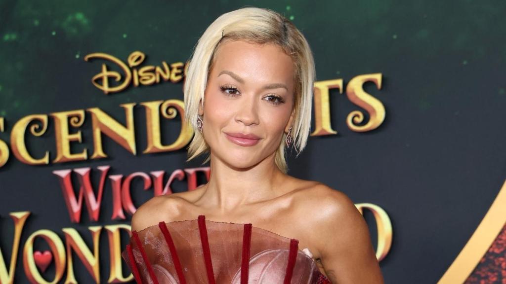 Rita Ora's Lace-up Do Long Corset Gown Couldn't Be More See-Through