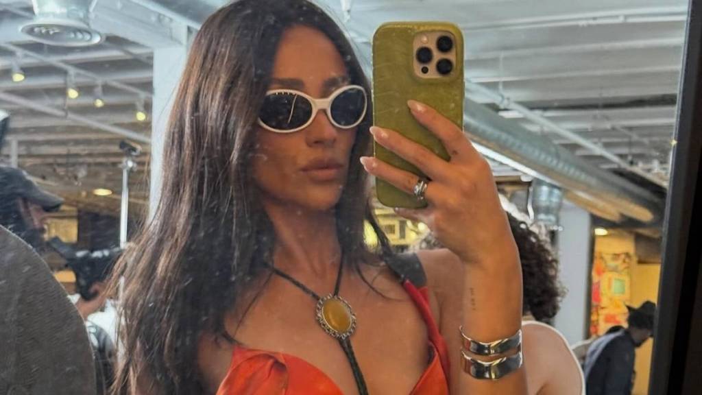 Shay Mitchell's See-Through Alaia Skirt Gives a Cheeky Peek at Her Thong