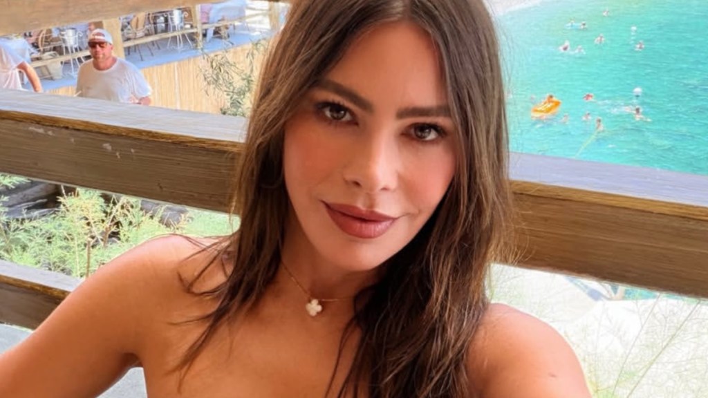 Sofia Vergara Gives a Cheeky Peek of Her Thong Paired With a Tight Tube Top