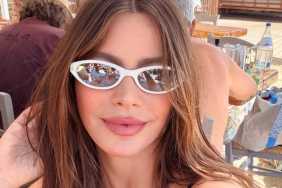 Sofia Vergara's Plunging Top Literally Hangs by the Thinnest Strings