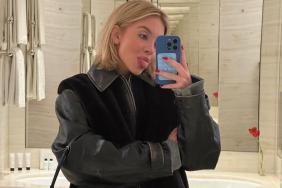Sydney Sweeney Leaves Cardigan Unbuttoned With Cheeky Cutout SYRN Bikini