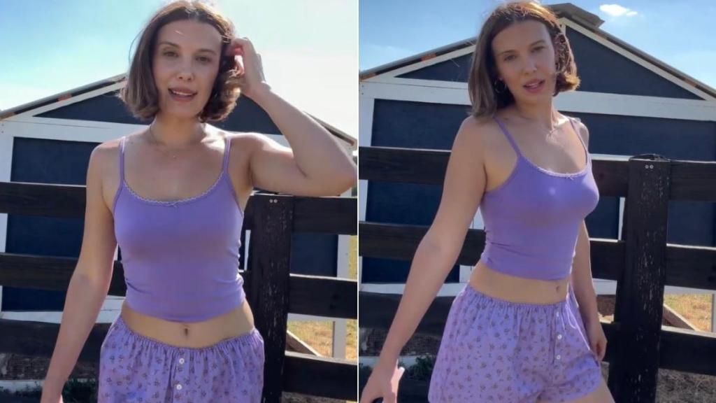 Millie Bobby Brown’s Lacy Cami From Her Brand Goes From Bed to the Farm