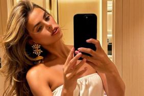 Brooks Nader Gives Plain Plunging Micro Minidress a Luxe D&G Upgrade