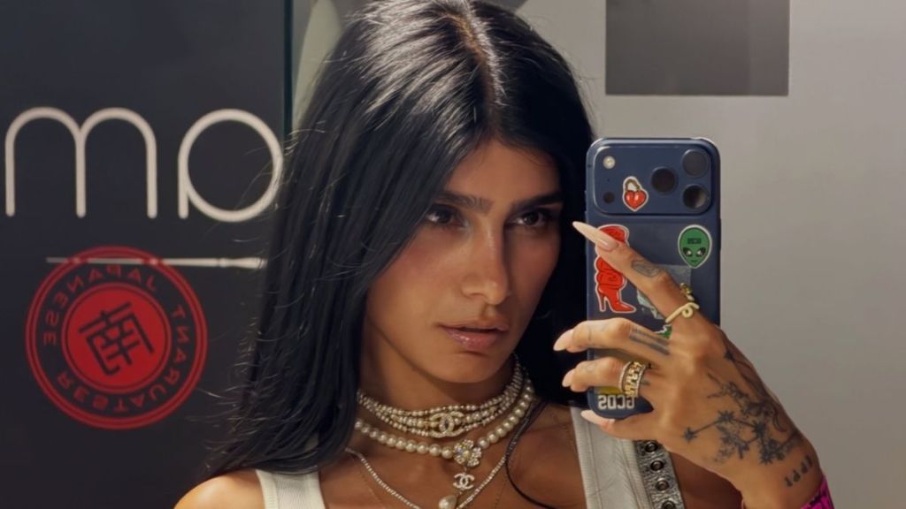 Mia Khalifa Goes Bold in a Mini Skirt So See-Through, It’s Basically Lingerie