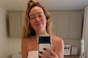 Hilary Duff Exposes Her Soaking Wet Lingerie in Lifted Top Moment