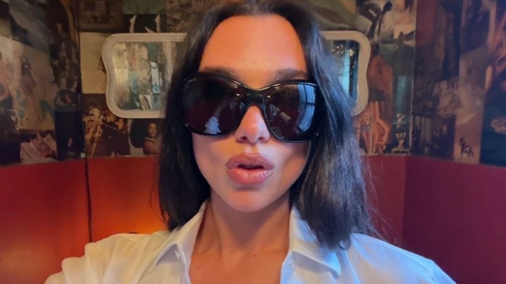 Dua Lipa's Tiny Shorts Give the Illusion She's Almost Pantless Beneath Oversized Top