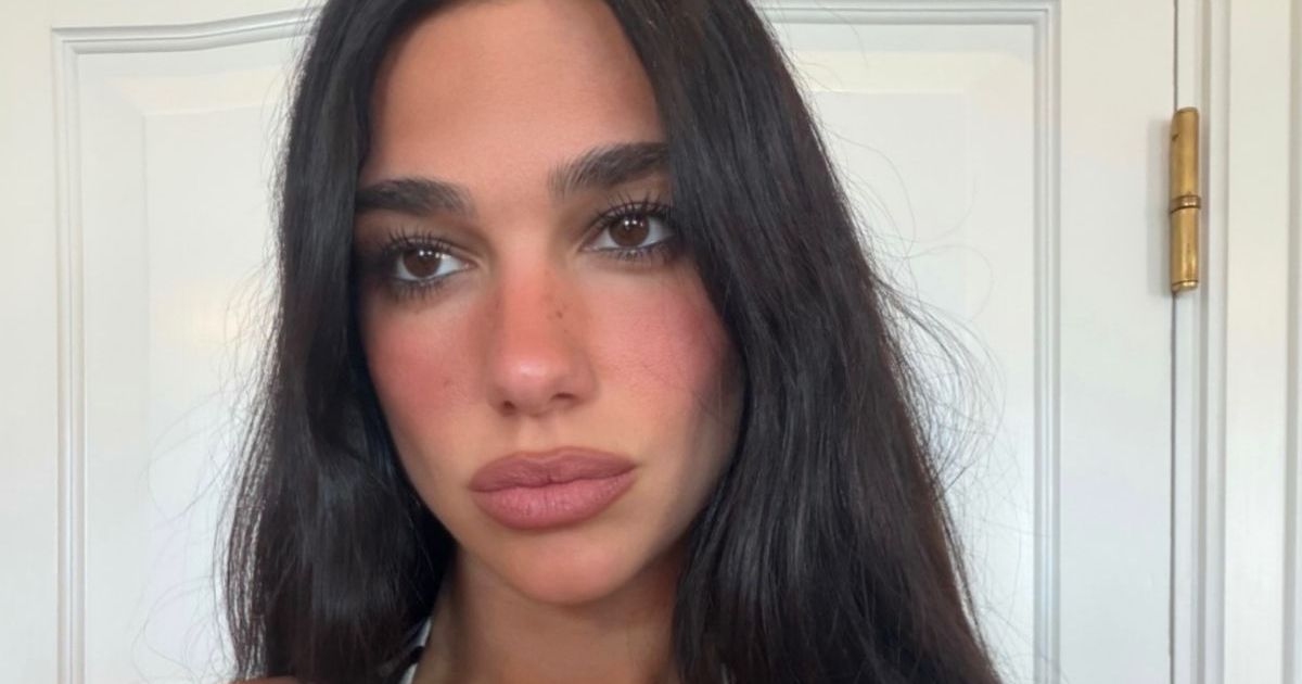 Dua Lipa Flaunts Her Curves in Plunging Fanci Club Corset Top