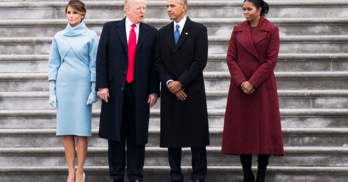 Donald Trump's Latest Attack on the Obamas Uses a Graffiti-Covered Air Force One