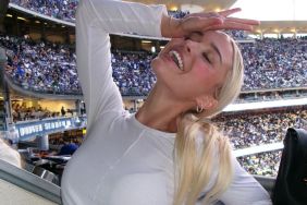 Livvy Dunne Grabs a Bite in Plunging Crop Top & Teeny Tiny Micro Shorts