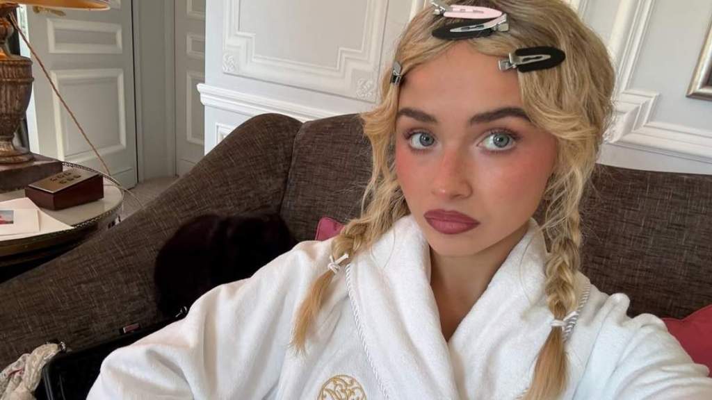 Sabrina Carpenter’s Taylor Swift Wedding Dress Is a Fully Sheer Rodarte Look