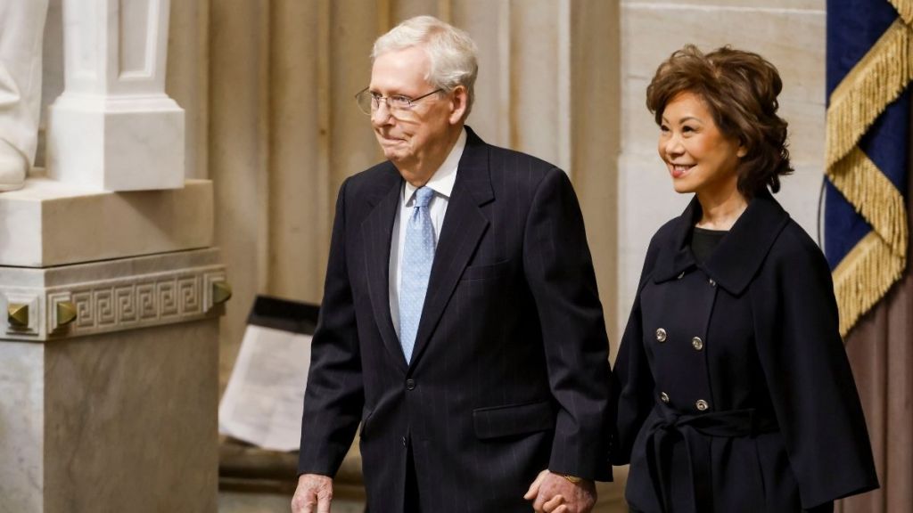 Mitch McConnell’s Wife Elaine Chao Defends Staying in China as Questions Swirl Around His Health Status