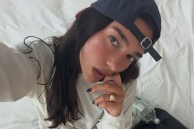 Dua Lipa Lives It Up in New York in Matching Bra & Top