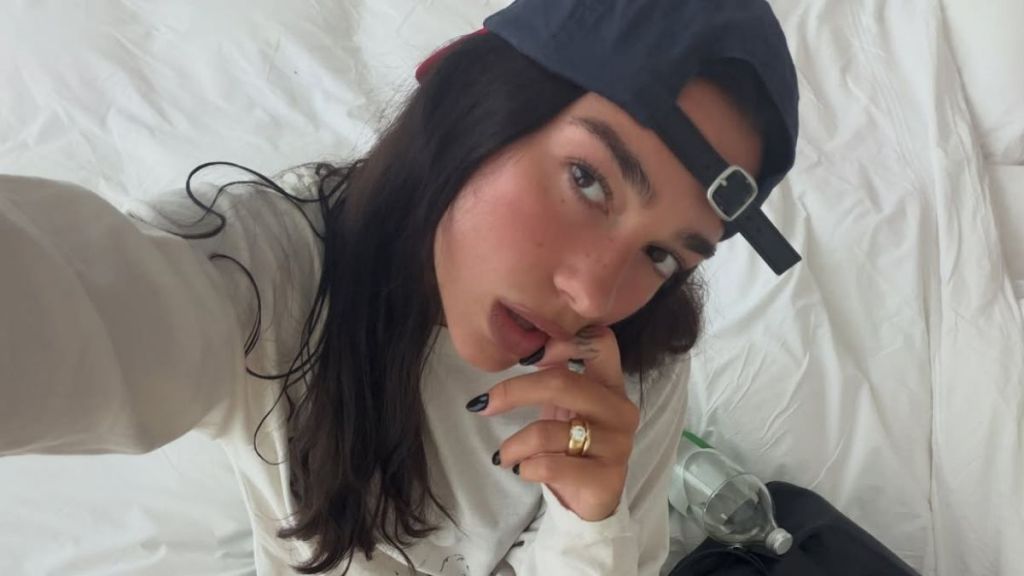 Dua Lipa Lives It Up in New York in Matching Bra & Top