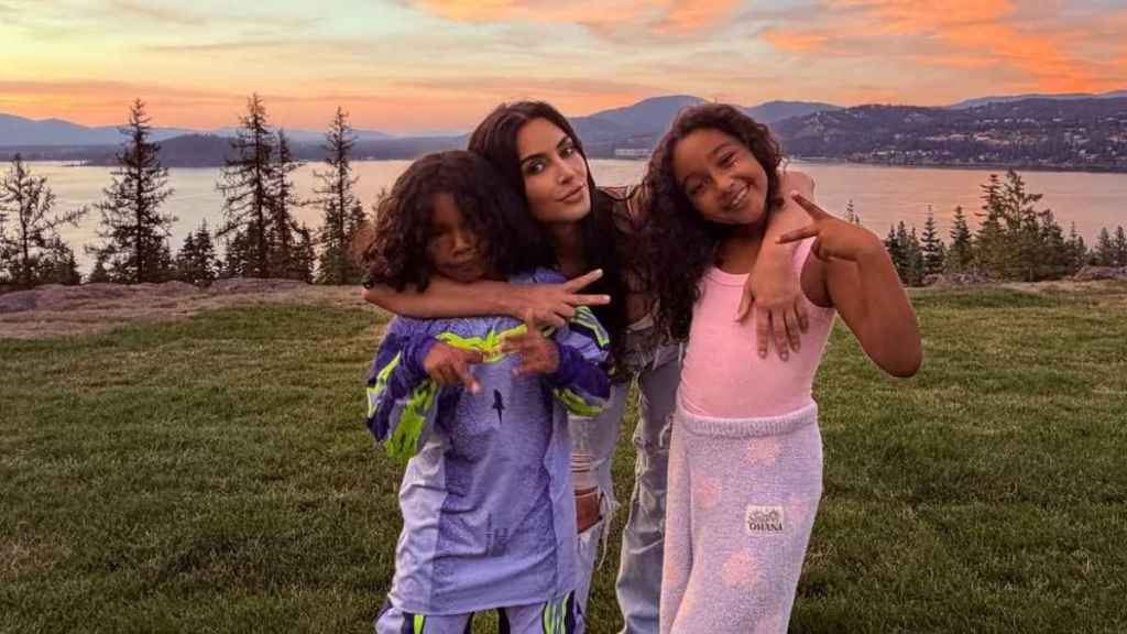 Kim Kardashian Gives Rare Glimpse of Lewis Hamilton Bonding With Her Kids