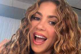 Shakira Flaunts Her Curves in Body-Hugging Marine Serre Moon Top & Leggings