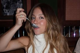 Sydney Sweeney Goes Topless Under Unbuttoned American Eagle Jacket