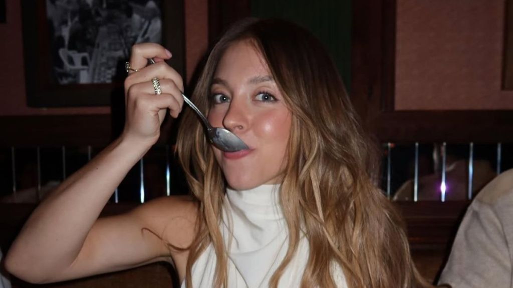 Sydney Sweeney Goes Topless Under Unbuttoned American Eagle Jacket