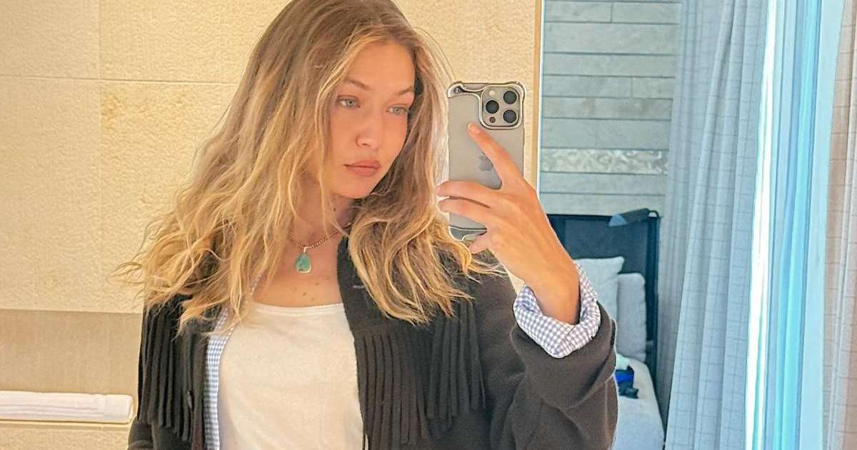 Gigi Hadid's Plunging Rowen Rose Dress Has Not 1 but 2 Thigh-High Slits
