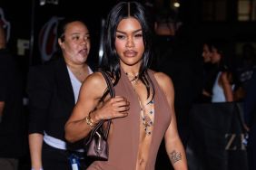 Teyana Taylor's Plunging Christopher Esber Micro Minidress Dips Ultra-Low