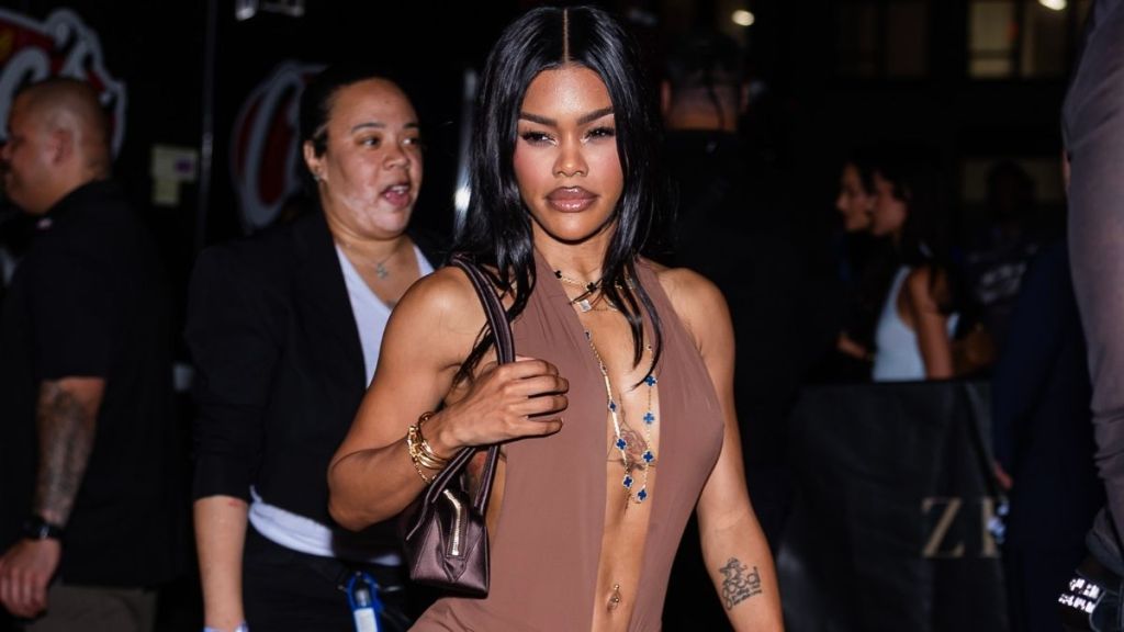 Teyana Taylor's Plunging Christopher Esber Micro Minidress Dips Ultra-Low