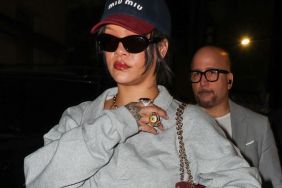Rihanna Leaves Her $94 Savage x Fenty Hoodie Unzipped for Plunging Look