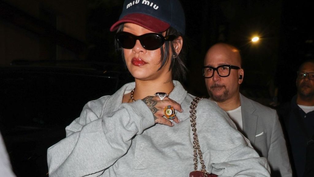 Rihanna Leaves Her $94 Savage x Fenty Hoodie Unzipped for Plunging Look