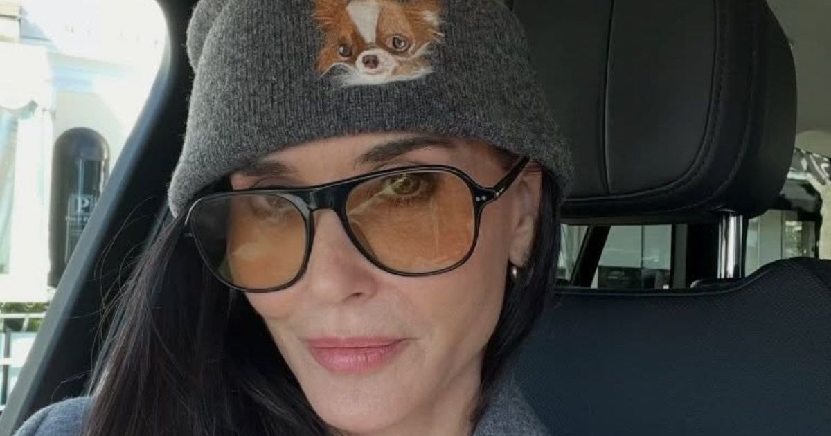 Demi Moore’s Plunging Magda Butrym Top Hangs by the Thinnest Strings