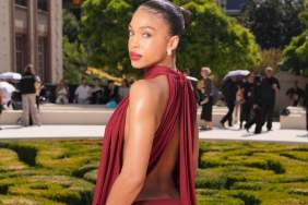 Lori Harvey’s Balenciaga Dress’ Cutouts & Wildly High Slit for PFW Are Unmissable