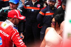 Kim Kardashian and Lewis Hamilton Take Their Romance Lakeside