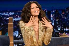 Zendaya's Plunging Zuhair Murad Skirt Suit Also Has a Thigh-High Slit