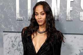 Zoe Saldana's Plunging Balmain Draped Dress Dips Dangerously Low