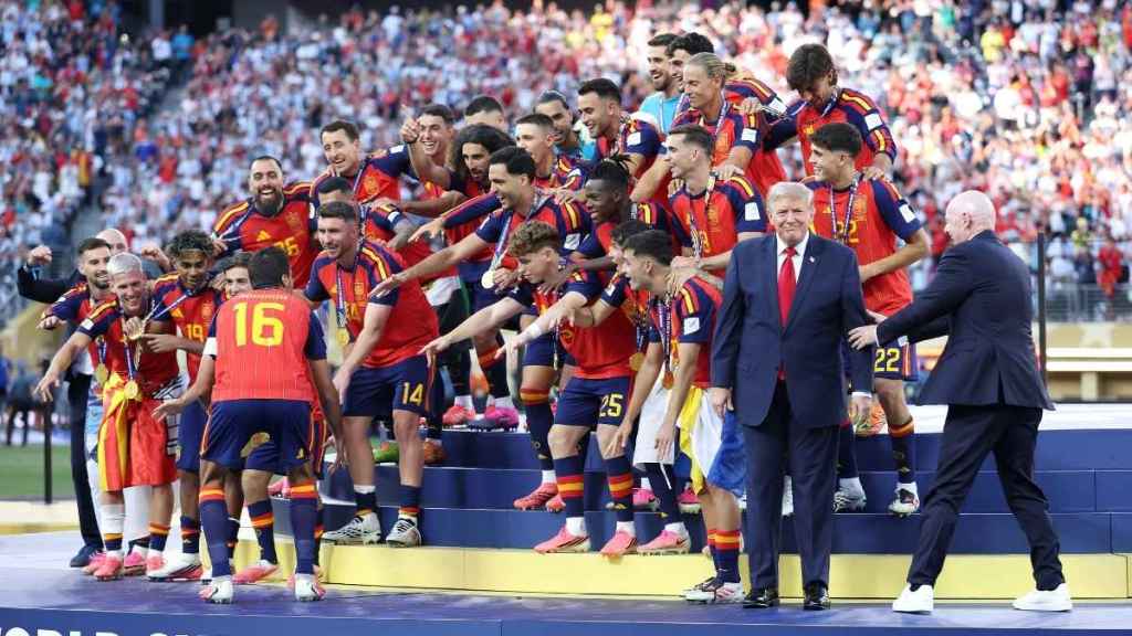 Donald Trump Edited Out of Spain's Trophy Photo on Instagram